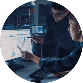 Visuel rond service conception Visuel rond service conception